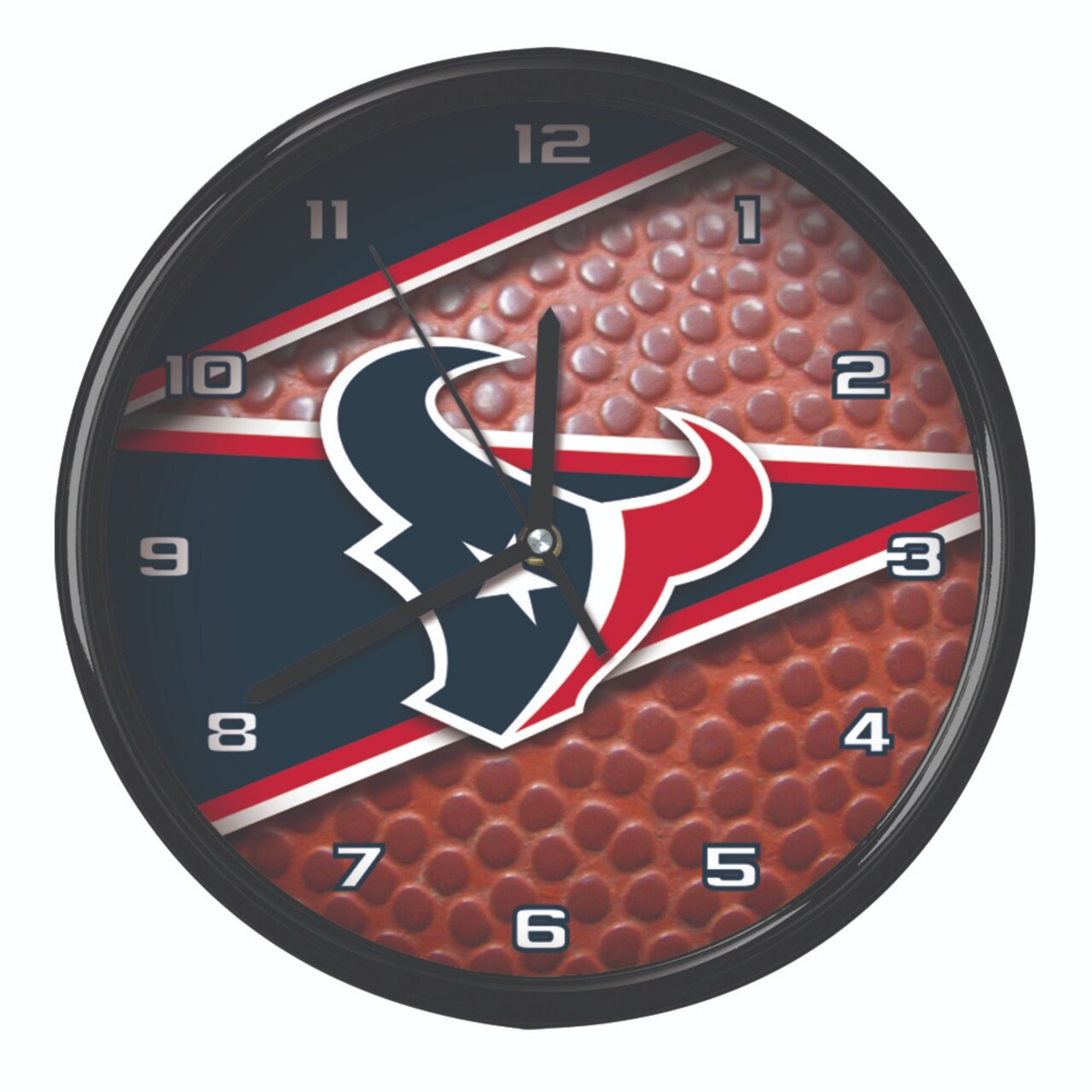 The Memory Company 11.5" Blue and Brown NFL Houston Texans Wall Clock